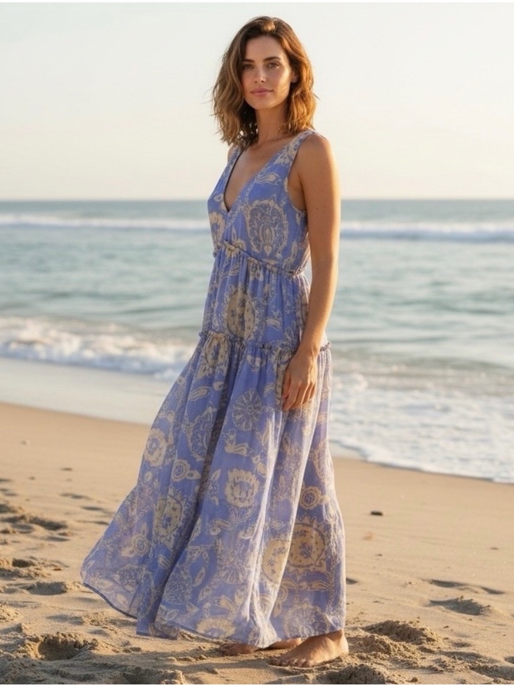 Like new Free people we the people boho floral maxi dress